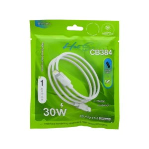 کابل تایپ سی به لایتنینگ 30 وات BAVIN مدل CB384