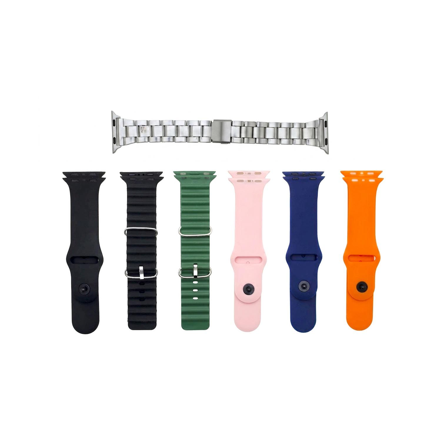 ساعت هوشمند طرح اپل واچ KEQIWEAR مدل KW52 ULTRA3 + هندزفری بلوتوثی + هفت بند - Image 3