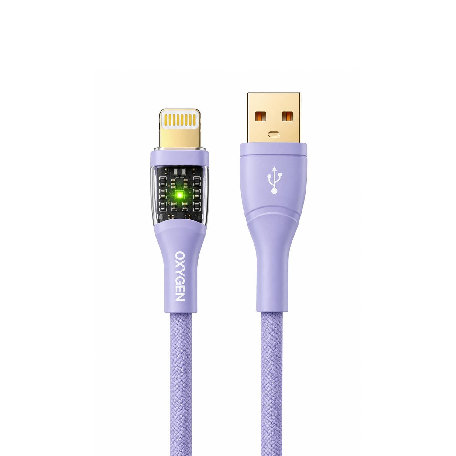 کابل 3A لایتنینگ چراغ دار اکسیژن مدل LX-24